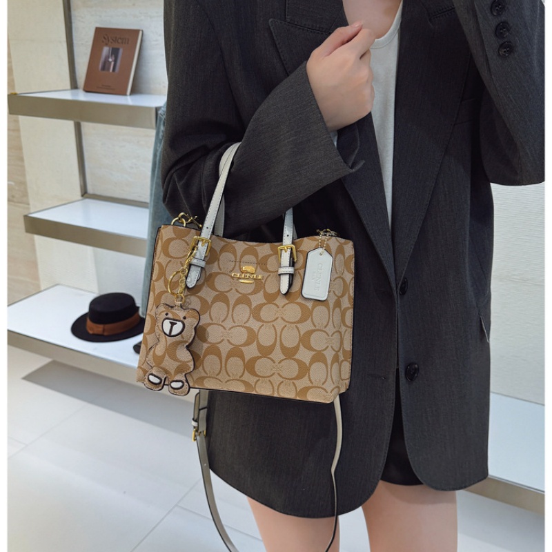 กระเป๋าโท้ทลายโมโนแกรมสุดหรูสไ - Tote Bag Leather Monogram บทวิจารณ์และราคา